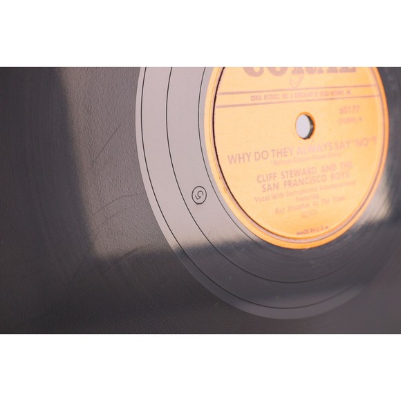 Cliff Steward, Old Piano Roll Blues / Always Say No 1950 10" 78 rpm Record 60177 - Picture 14 of 16